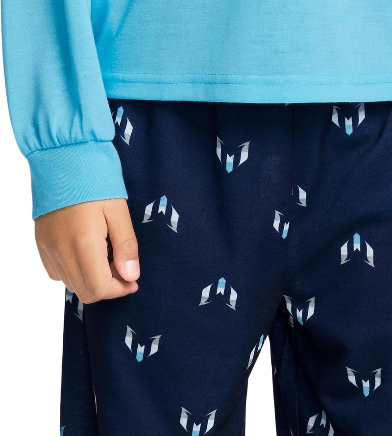 boys Lifestyle Long Sleeve 2-piece Set, Loose-fit Top & Sweatpants